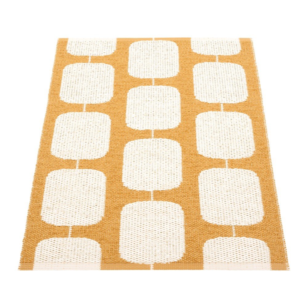 Okkersárga-krémszínű kültéri-beltéri szőnyeg 70x100 cm Sten Ochre – Pappelina
