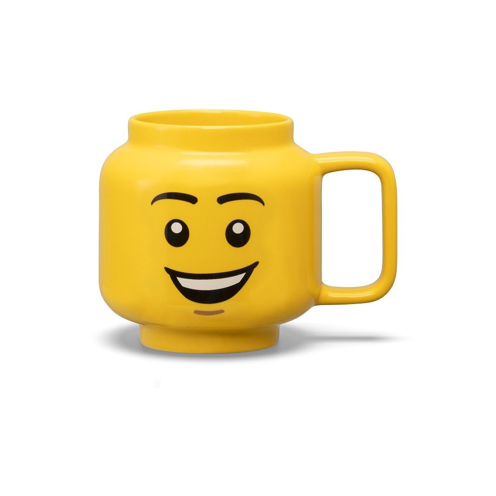 Sárga kerámia gyerek bögre 530 ml Head – LEGO®