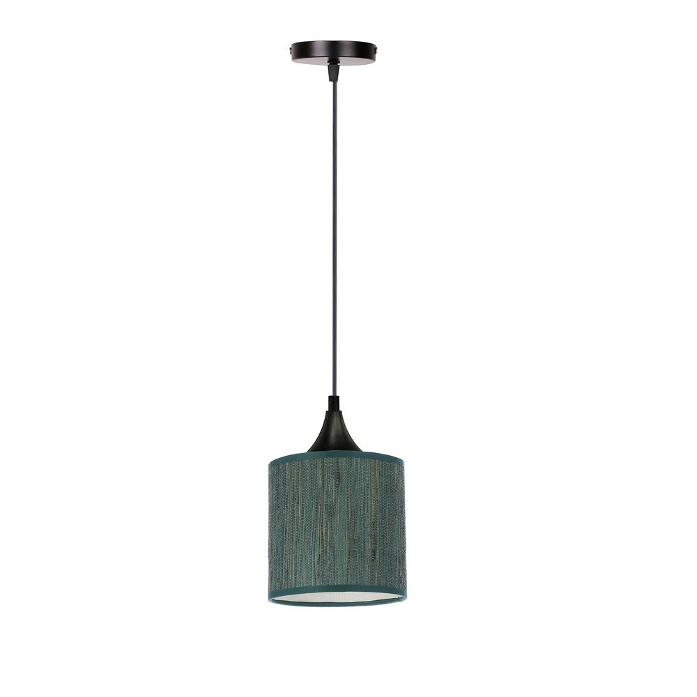 Sötétzöld függőlámpa textil búrával ø 15 cm Patti – Candellux Lighting