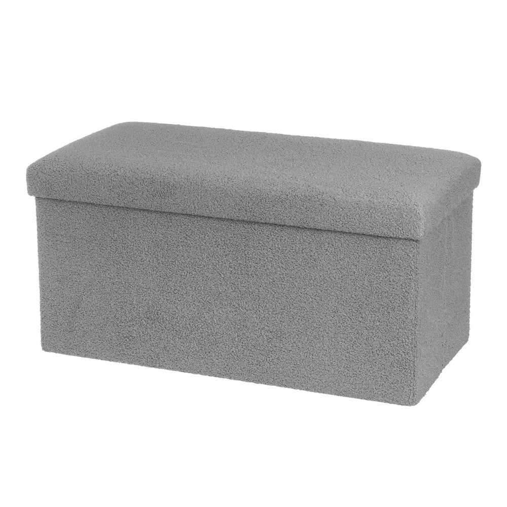 Szürke buklé puff Folding – Casa Selección