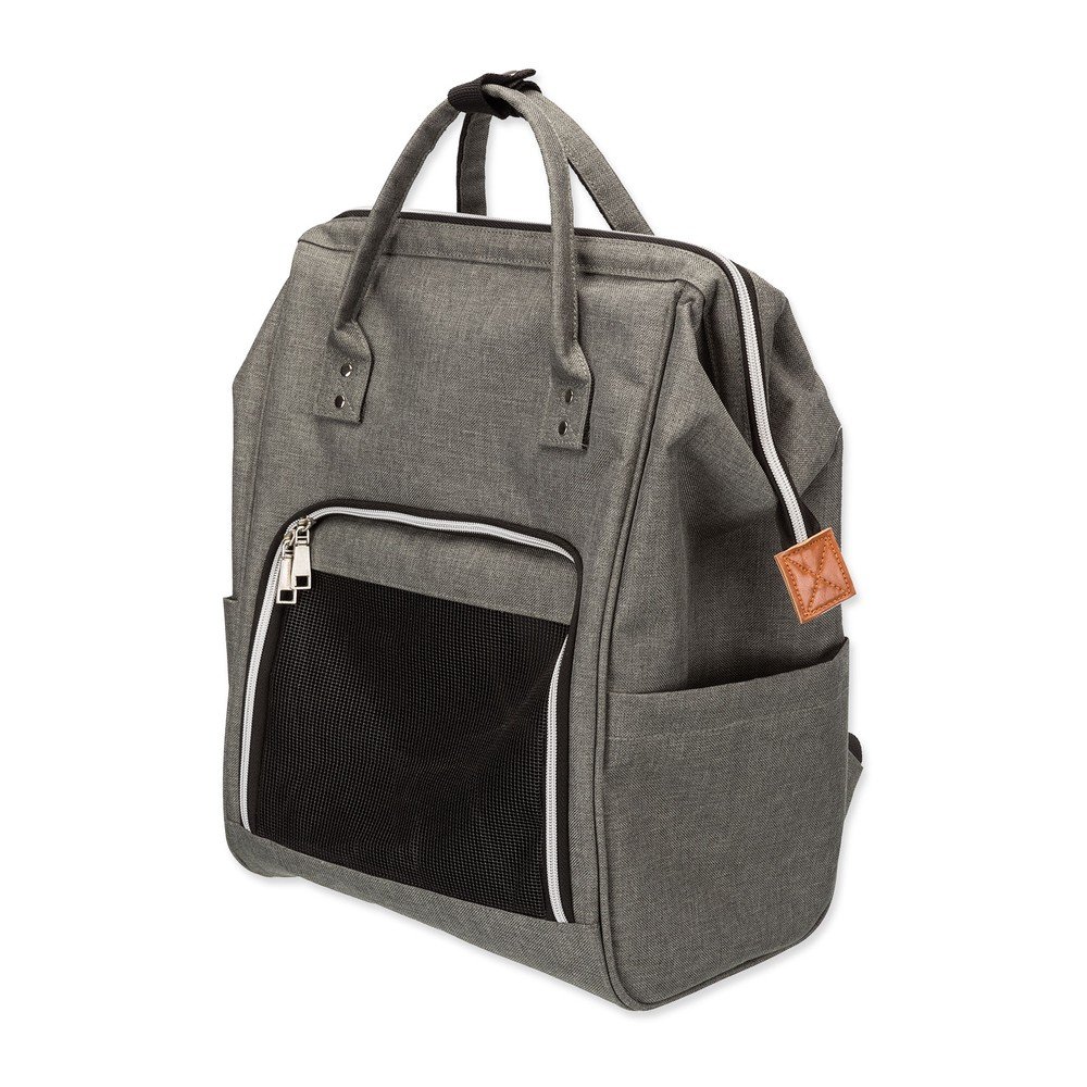 Szürke hátizsák kisállatoknak 22x32 cm Trixie Ava – Plaček Pet Products