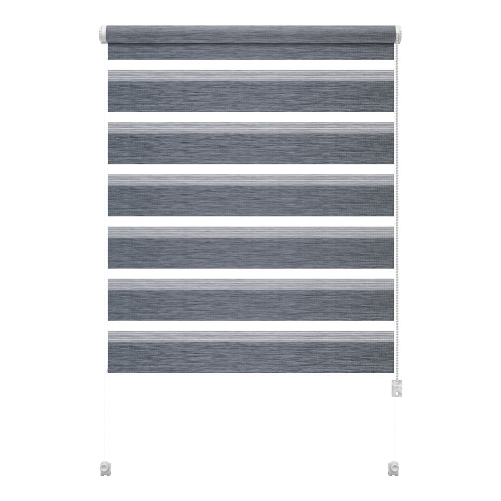Szürke nappali-éjszakai roló 57x150 cm Zebra Natur – Gardinia