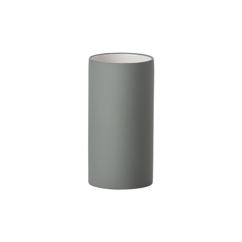 Szürke porcelán fogkefetartó pohár Solo – Zone