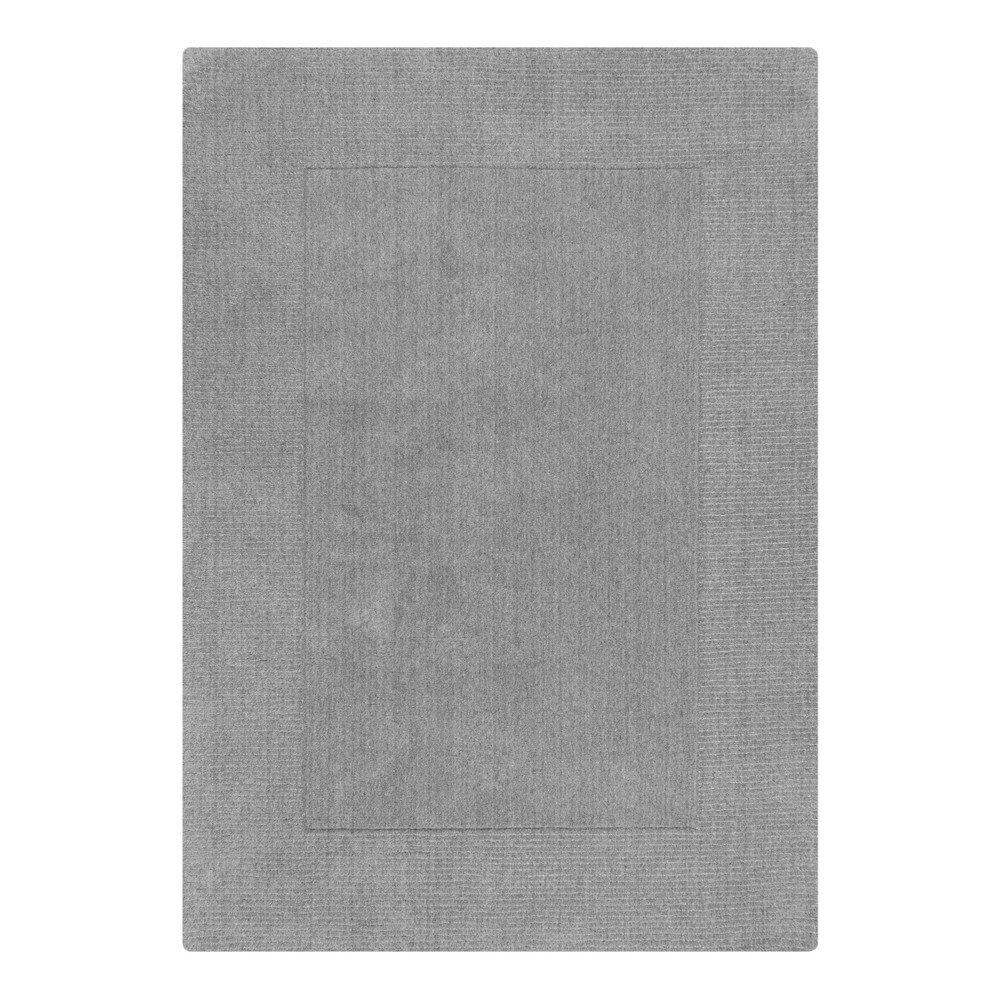 Szürkésbézs kézi szövésű gyapjú szőnyeg 160x230 cm Border – Flair Rugs