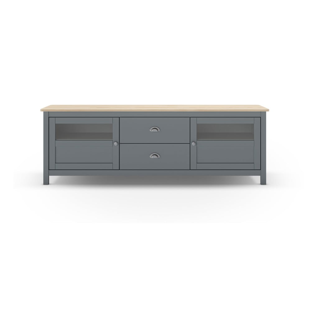 Szürkészöld borovi fenyő TV-állvány 180x59x40 cm Misti – Marckeric