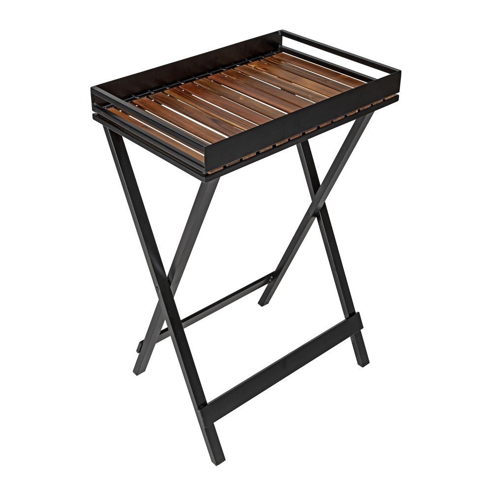 Tárolóasztal akácfa asztallappal 42x60 cm Taba – Wenko