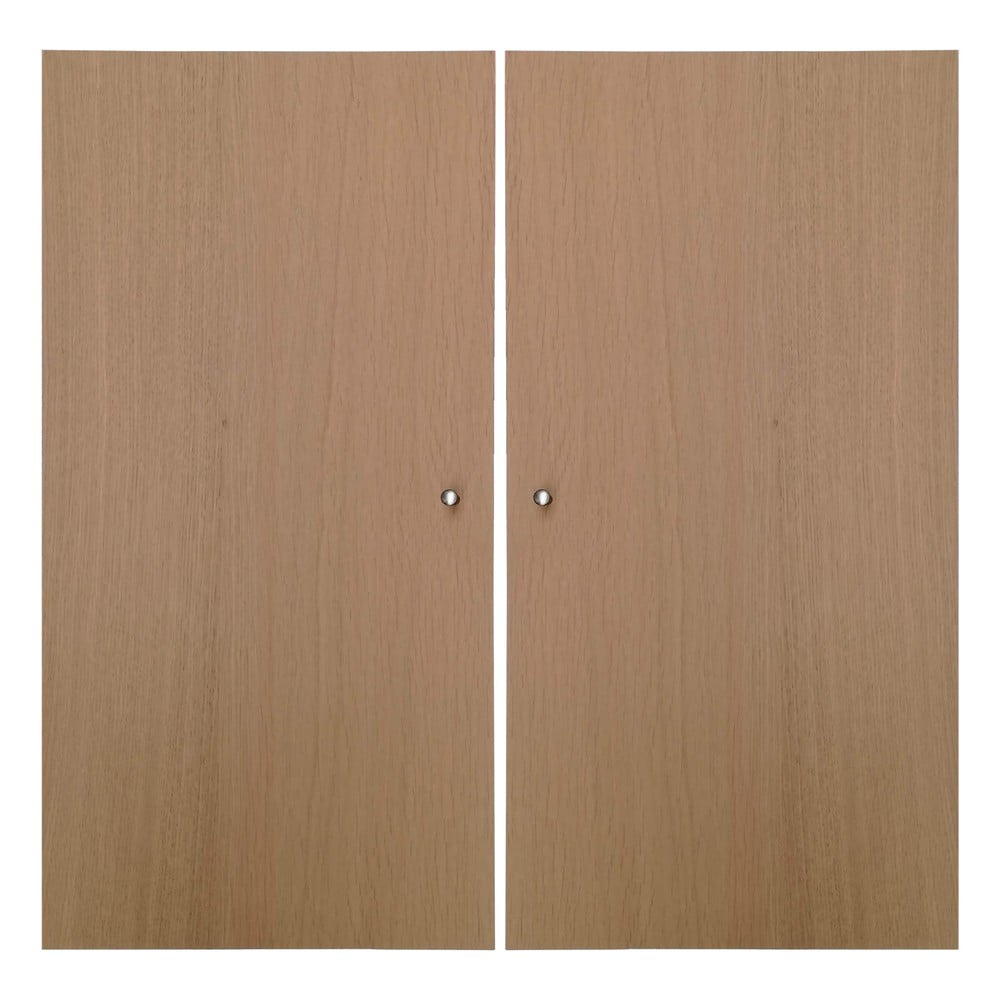 Tölgyfa dekoros ajtó szett moduláris polcrendszerhez 2 db-os 32x66 cm Mistral Kubus - Hammel Furniture
