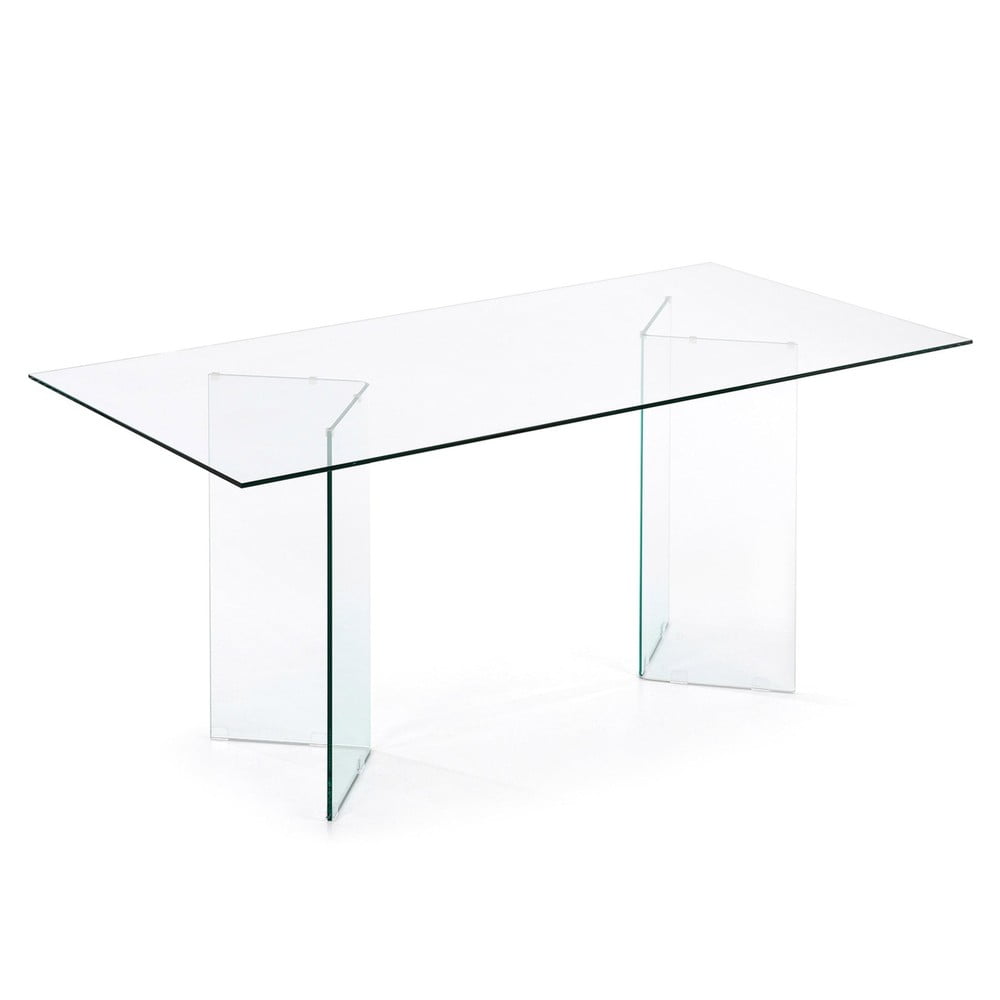 Üveg étkezőasztal 90x180 cm Burano – Kave Home