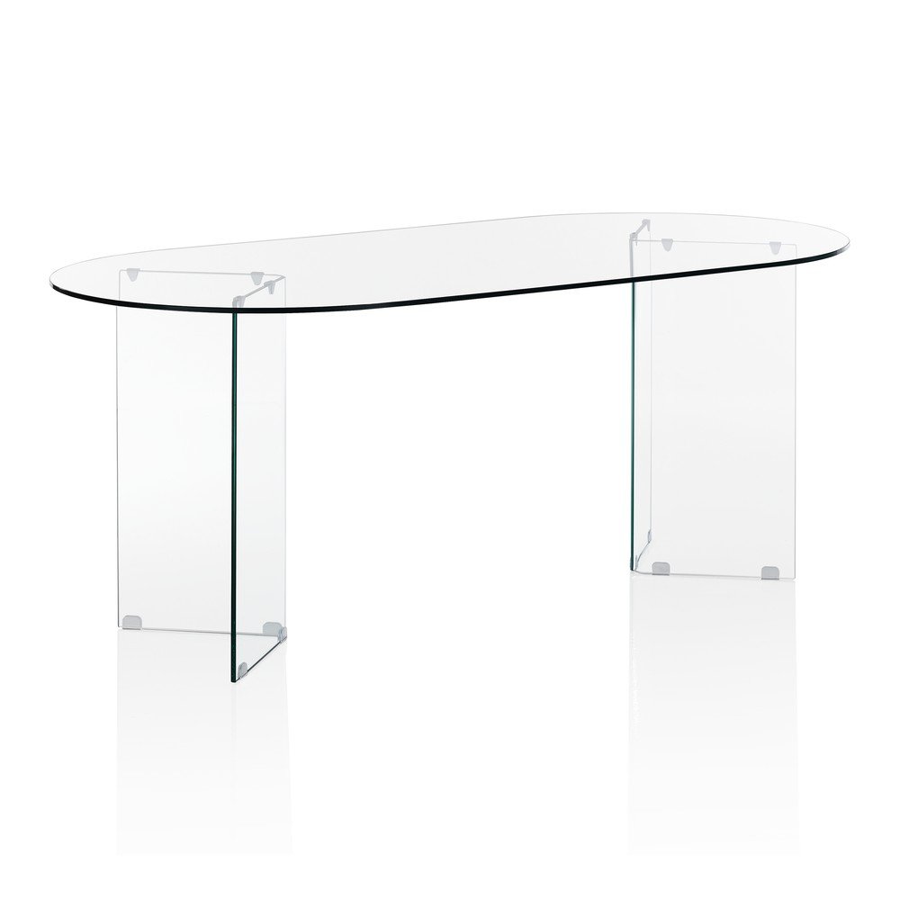 Üveg étkezőasztal 90x180 cm Kaya – Tomasucci