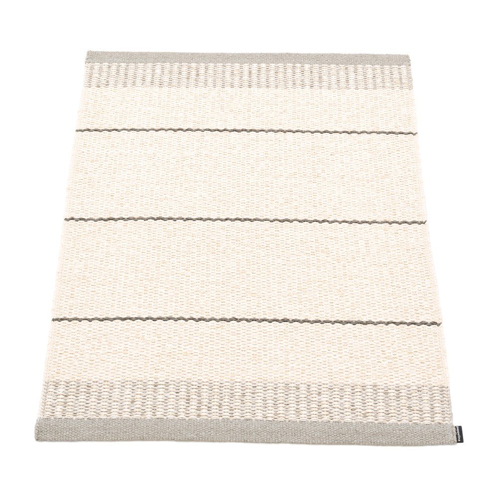 Világosszürke-krémszínű kültéri-beltéri szőnyeg 60x85 cm Belle Warm Grey – Pappelina
