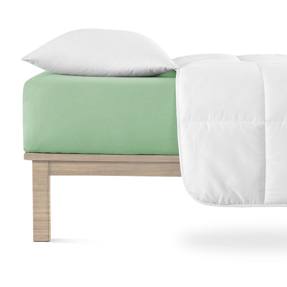 Zöld gumis jersey lepedő 200x220 cm Boxspring – Andrea Simone