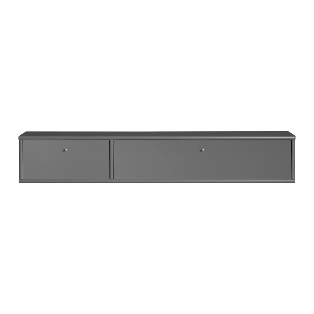 Antracitszürke TV-állvány 136x22 cm Mistral – Hammel Furniture