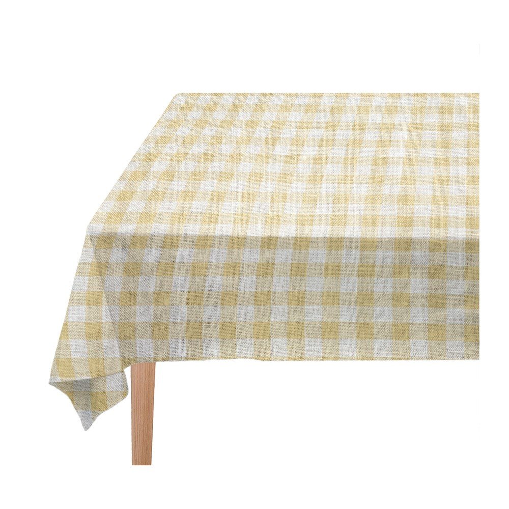 Beige Vichy asztalterítő