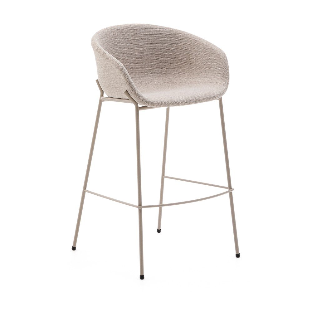 Bézs bárszék (ülésmagasság 75 cm) Yvette – Kave Home