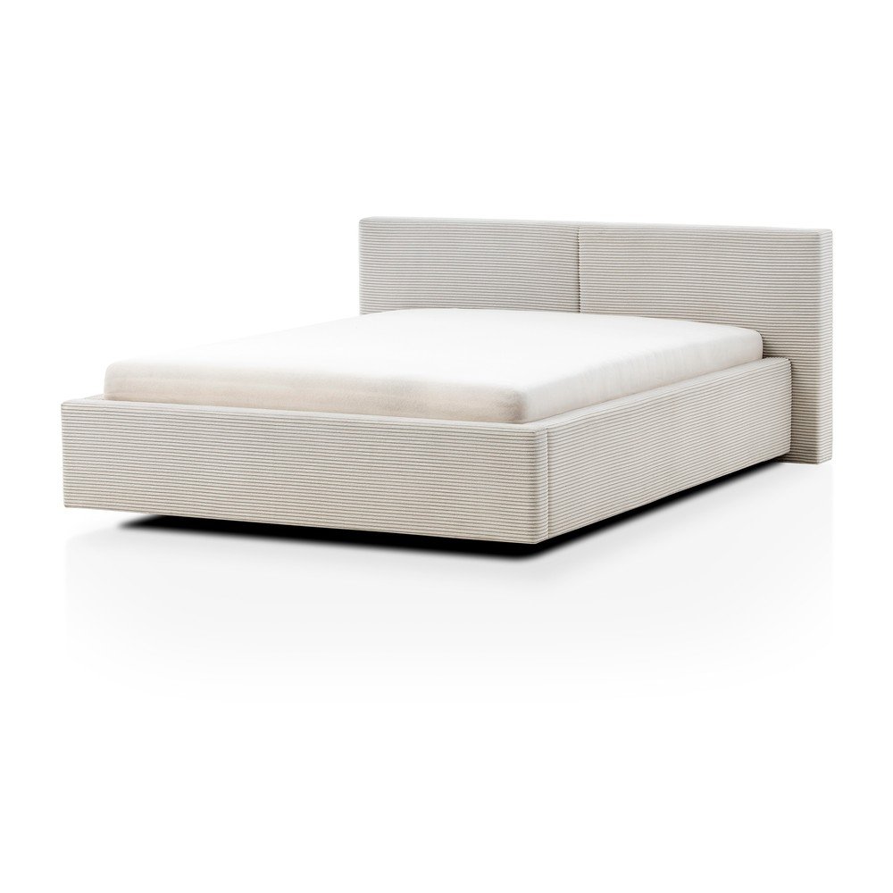 Bézs franciaágy 200x200 cm Cube – Meise Möbel