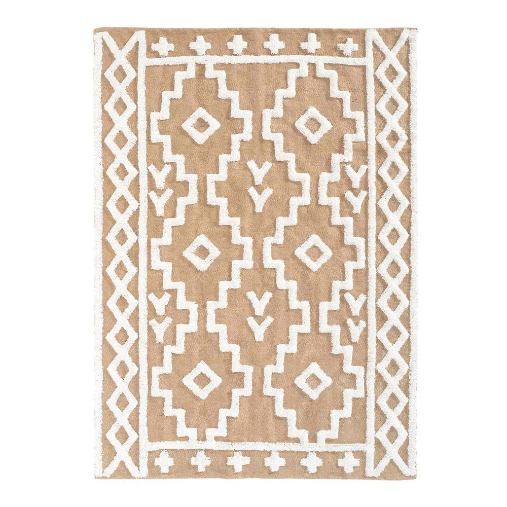 Bézs jutakeverék szőnyeg 120x170 cm Medine – douceur d'intérieur