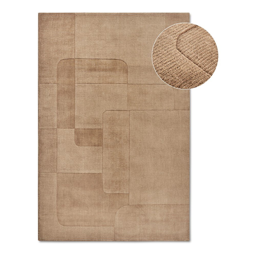 Bézs kézi szövésű gyapjú szőnyeg 160x230 cm Charlotte – Villeroy&Boch