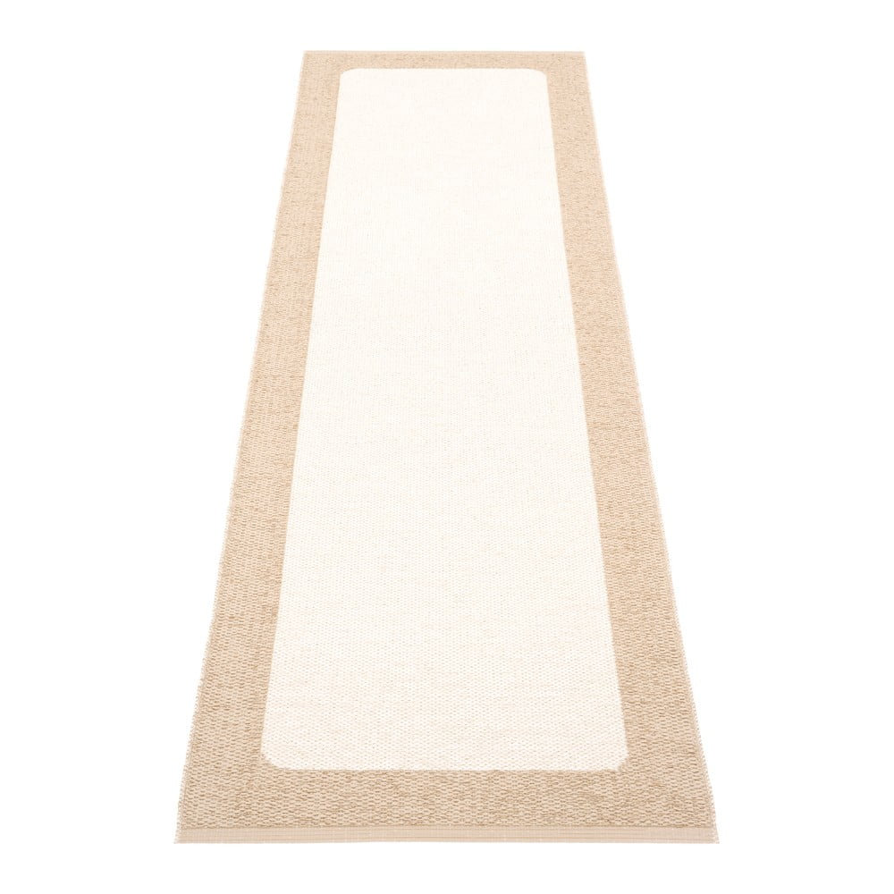 Bézs-krémszínű kültéri-beltéri futószőnyeg 70x240 cm Ilda Beige – Pappelina