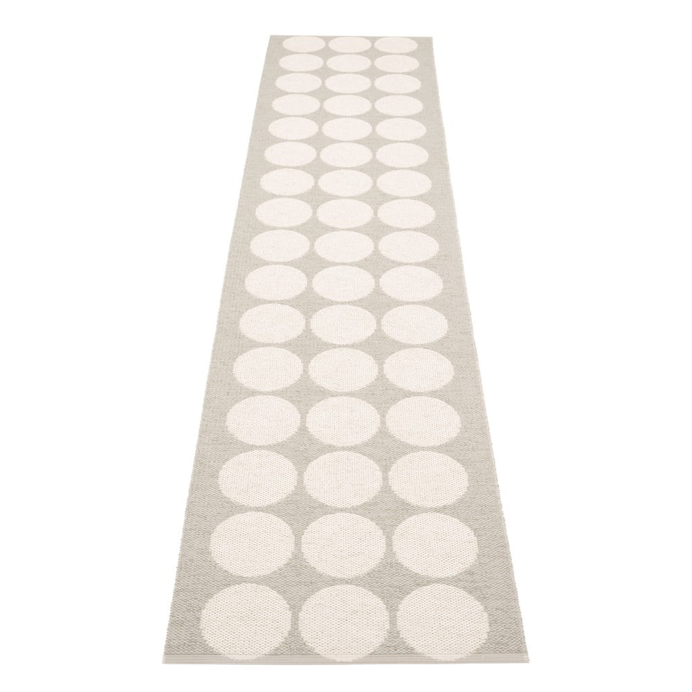 Bézs-krémszínű kültéri-beltéri futószőnyeg 70x320 cm Hugo Linen Vanilla – Pappelina