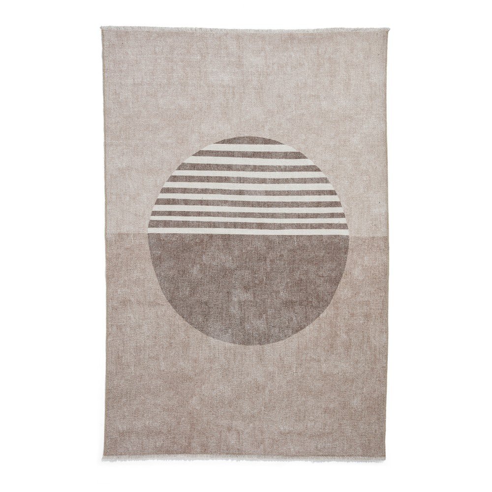 Bézs mosható pamutkeverék szőnyeg 122x170 cm Whisper – Think Rugs
