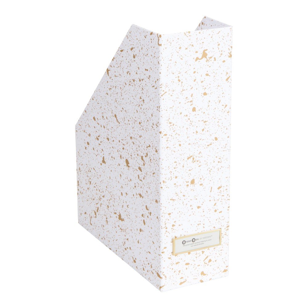 Estelle aranyszínű-fehér irattartó - Bigso Box of Sweden