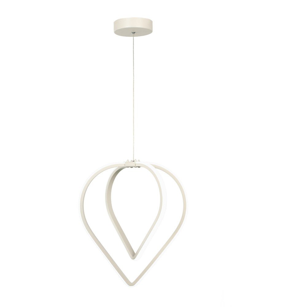 Fehér fém LED függőlámpa ø 33 cm Pars – Squid Lighting
