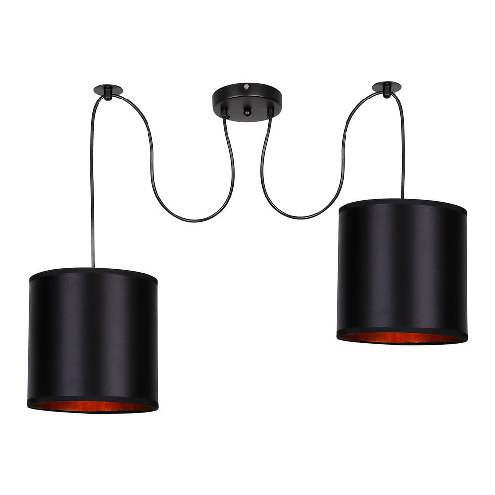 Fekete függőlámpa 100x100 cm Candida – Candellux Lighting