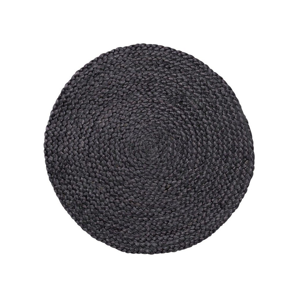 Fekete juta tányéralátét