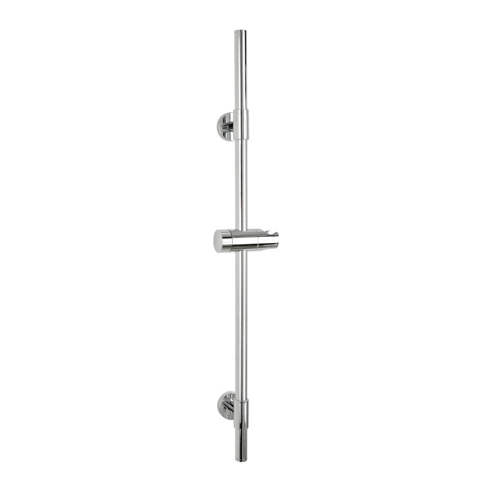 Fényes ezüstszínű fali rozsdamentes acél zuhanytartó 66 cm Basic – Wenko