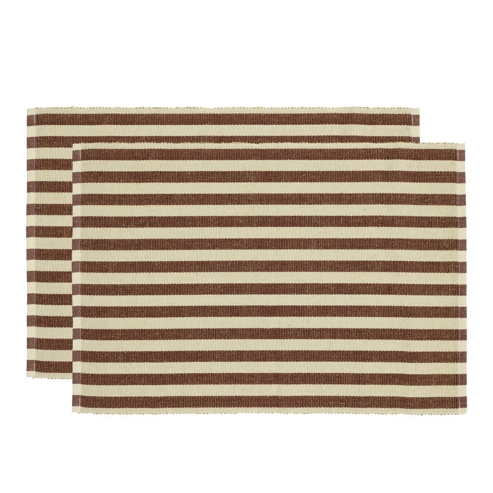 Jutakeverék tányéralátét szett 2 db-os 33x48 cm Statement Stripe – Södahl