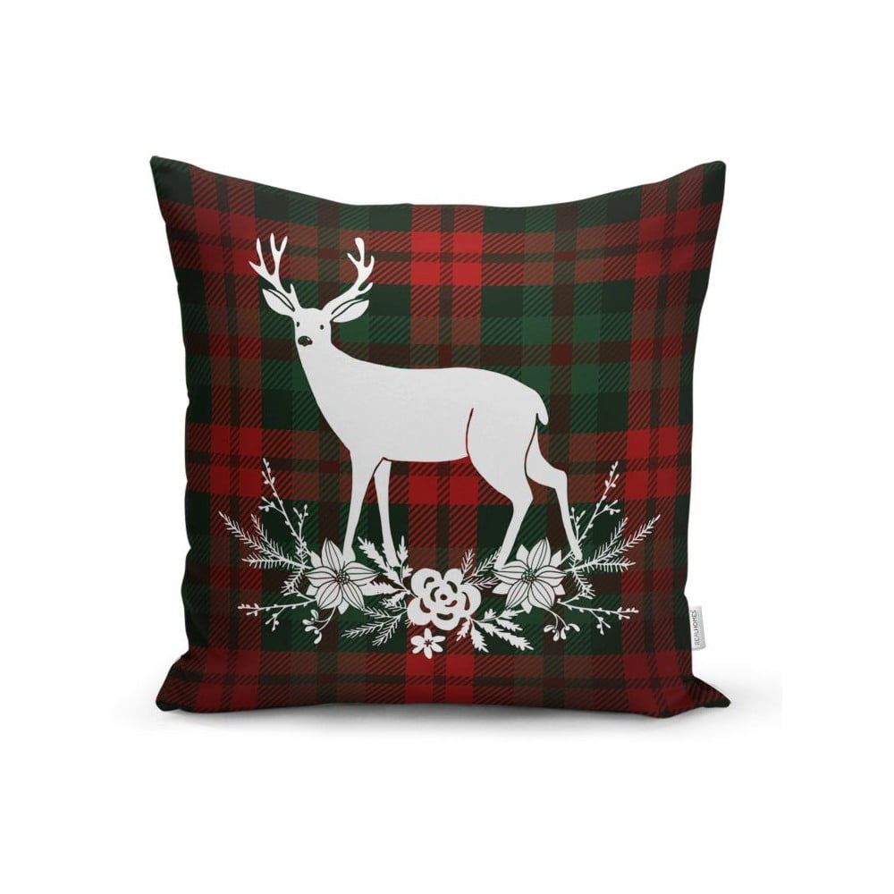 Karácsonyi mintás textil párnahuzat 43x43 cm – Mila Home
