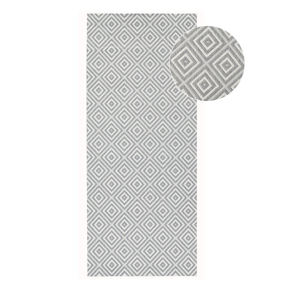 Karo szürke kültéri futószőnyeg