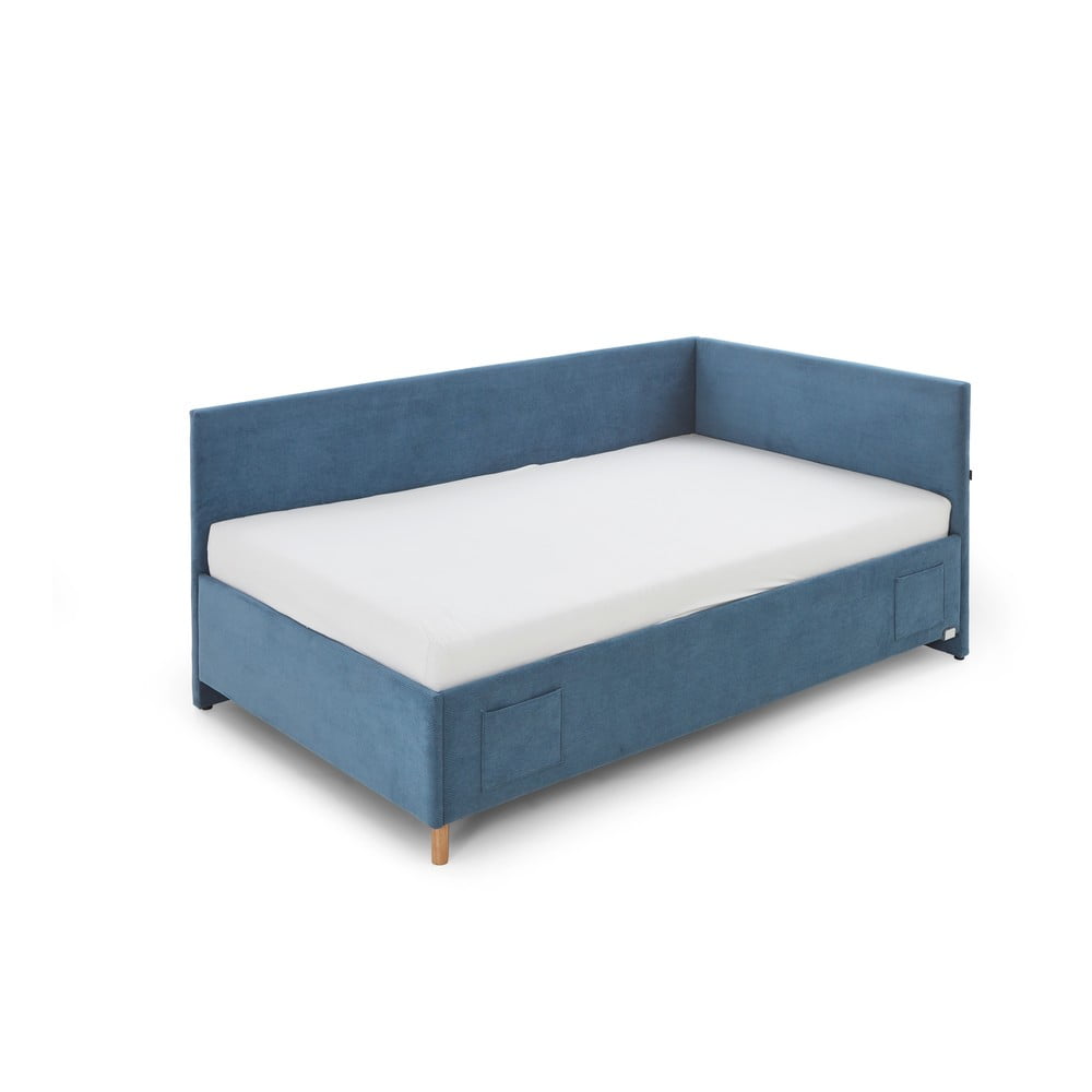 Kék  ágyneműtartós sarok gyerekágy 90x200 cm Cool – Meise Möbel