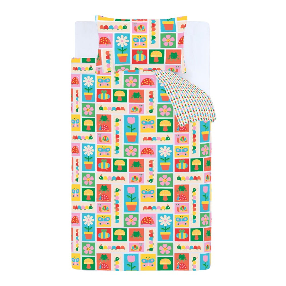 Kétszemélyes gyerek ágyneműhuzat 200x200 cm Curious Caterpillar – Catherine Lansfield