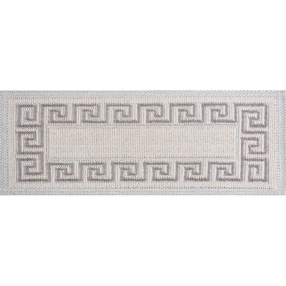 Krémszínű pamut lépcsőszőnyeg szett 16 db-os 25x65 cm Versace Bej – Vitaus