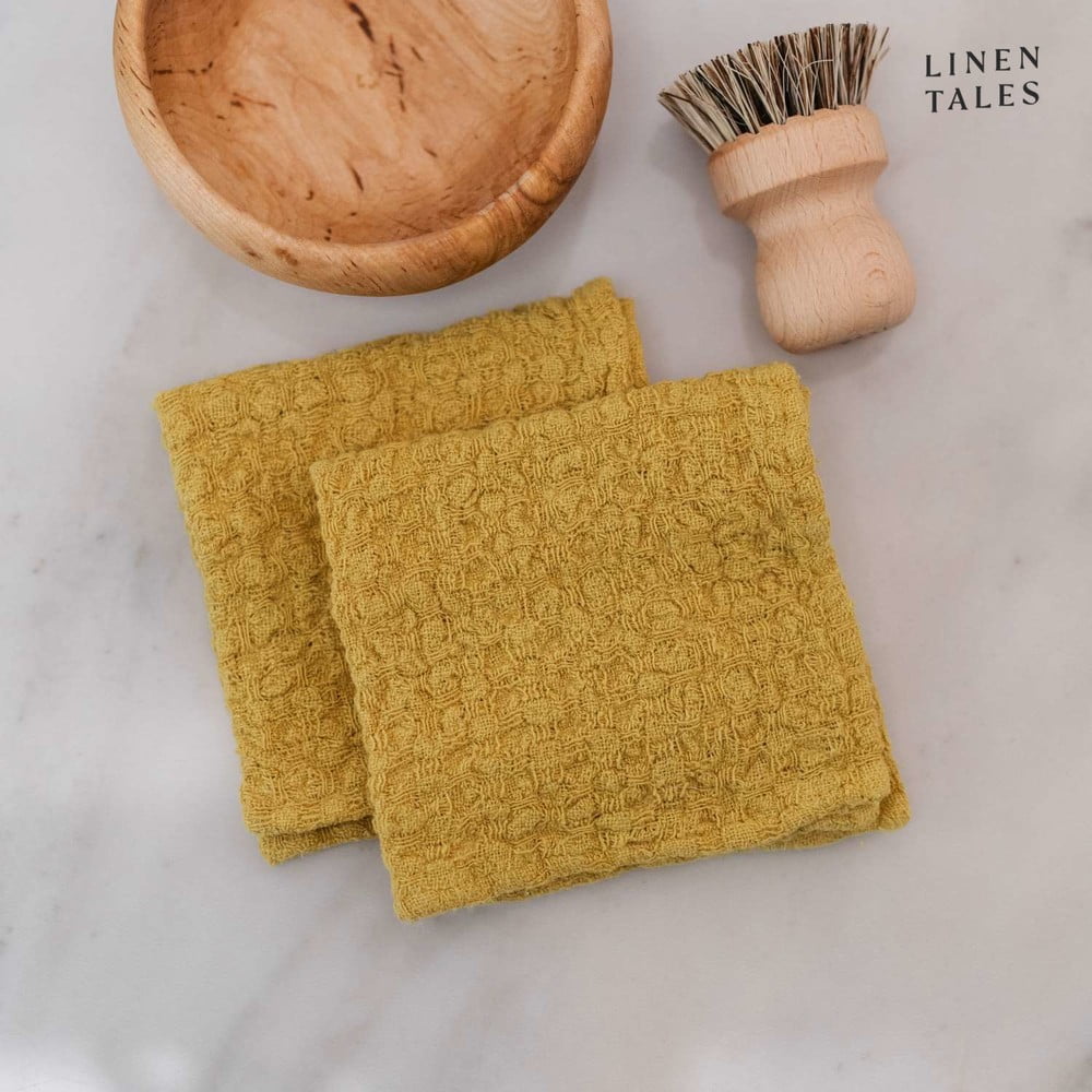 Len konyharuha szett 2 db-os 26x26 cm – Linen Tales