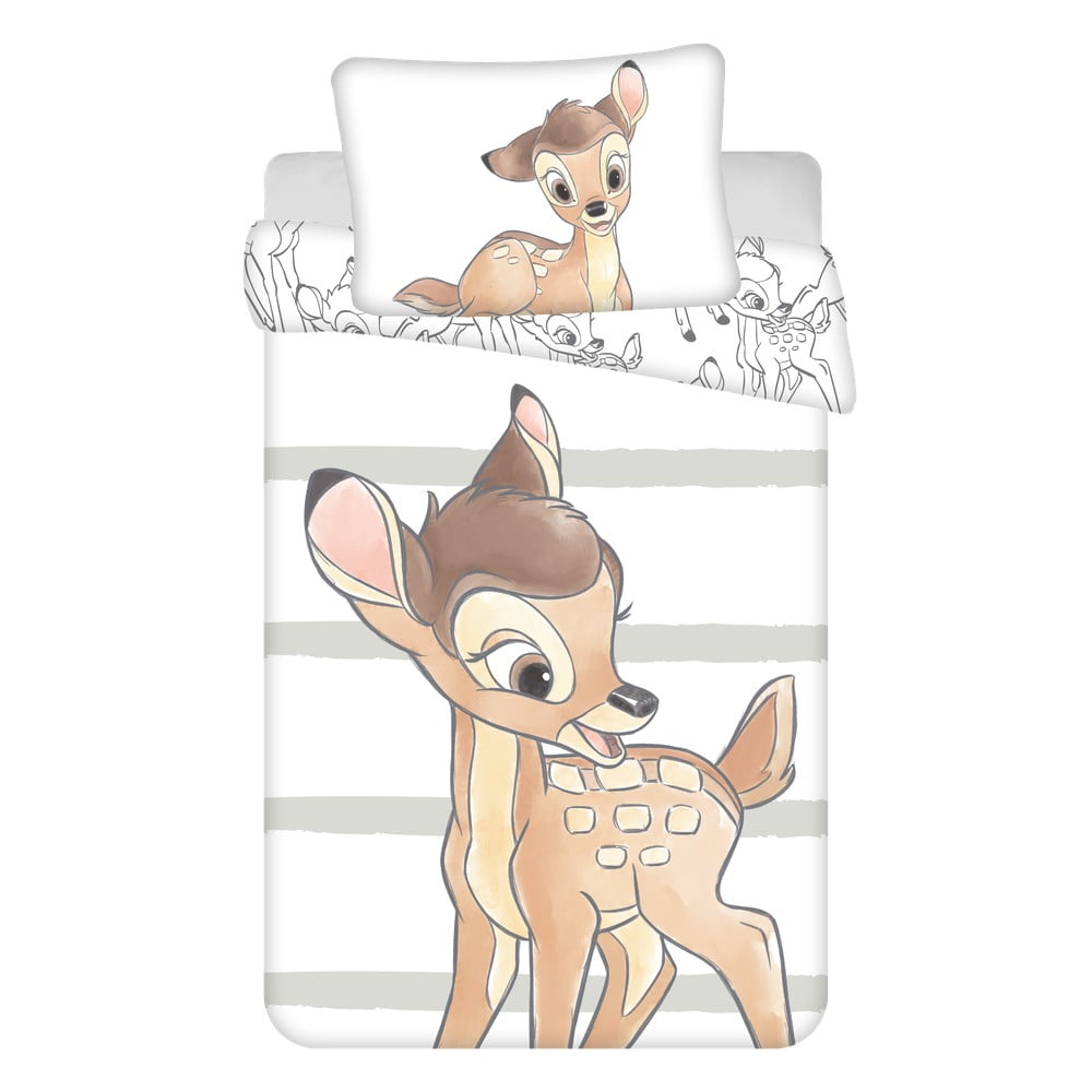 Pamut ágyneműhuzat babaágyhoz 100x135 cm Bambi – Jerry Fabrics