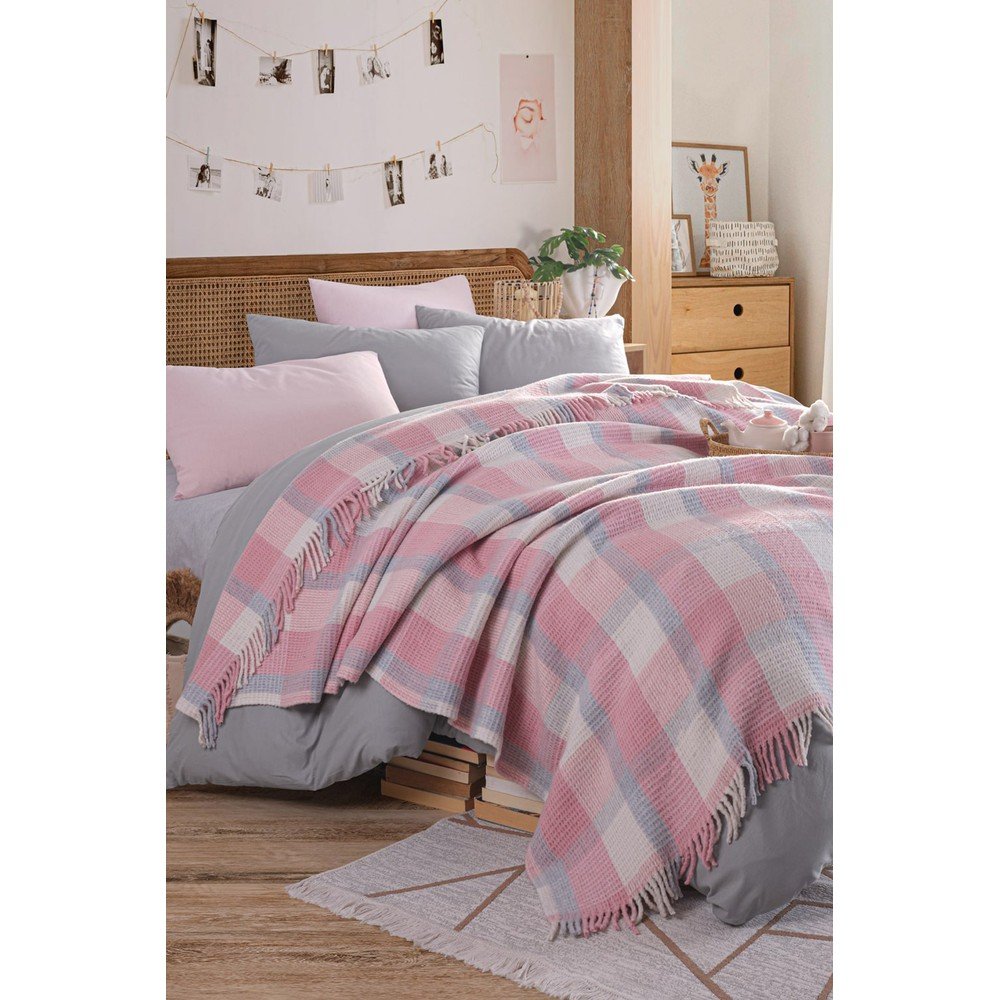 Rózsaszín ágytakaró 180x220 cm Warm Soft – Mijolnir