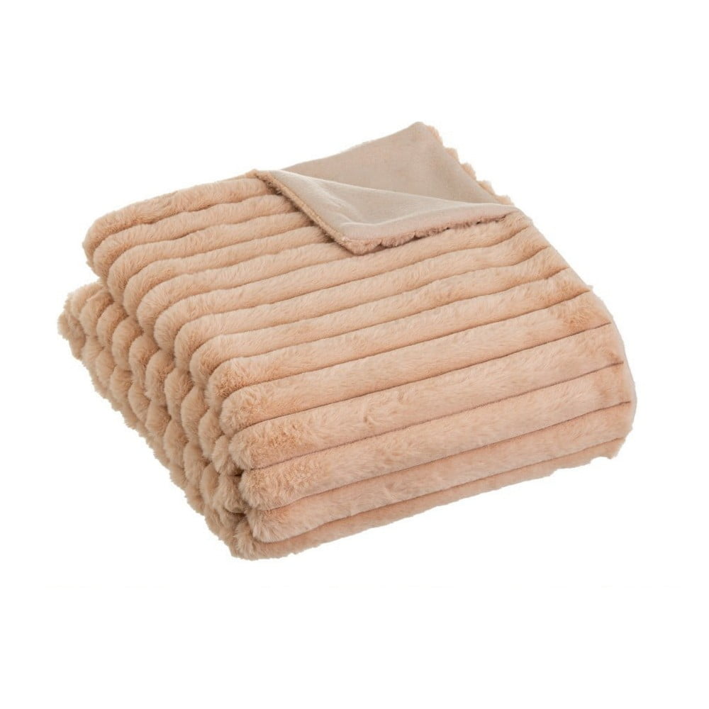 Világosbarna mikroplüss takaró 130x160 cm Fur Velvet – Casa Selección