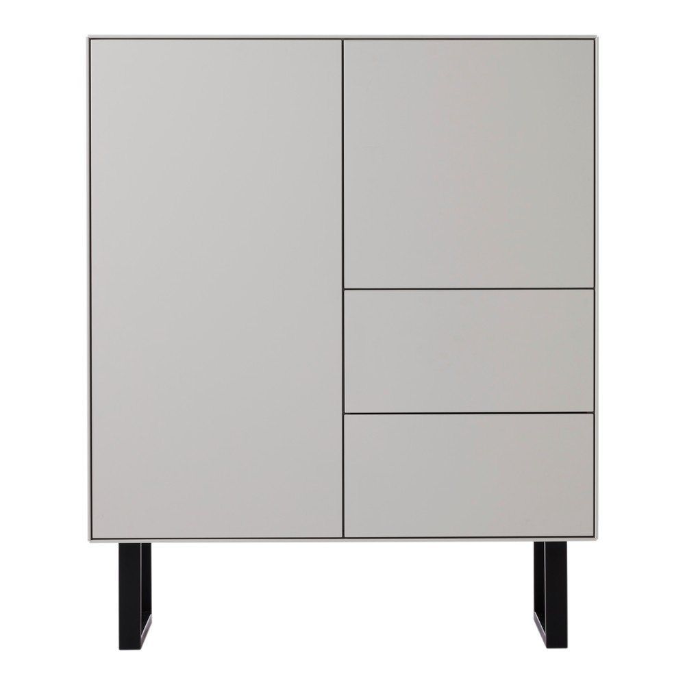 Világosszürke magas komód 91x111 cm Edge by Hammel – Hammel Furniture