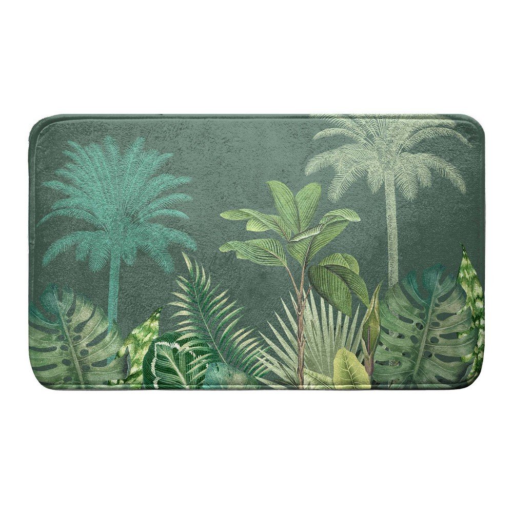 Zöld fürdőszobai kilépő 45x75 cm Vagabonde – douceur d'intérieur