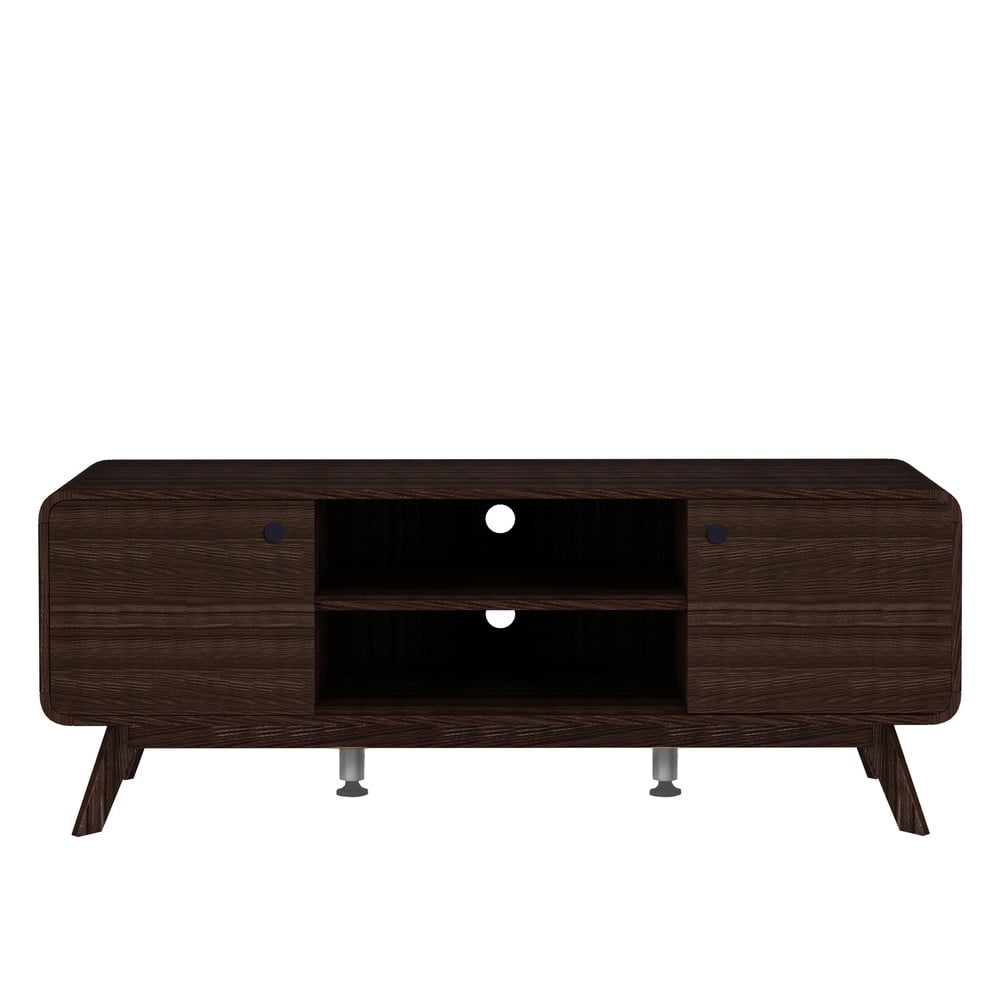 Barna TV-állvány diófa dekorral 140x53 cm Caitlin – Støraa