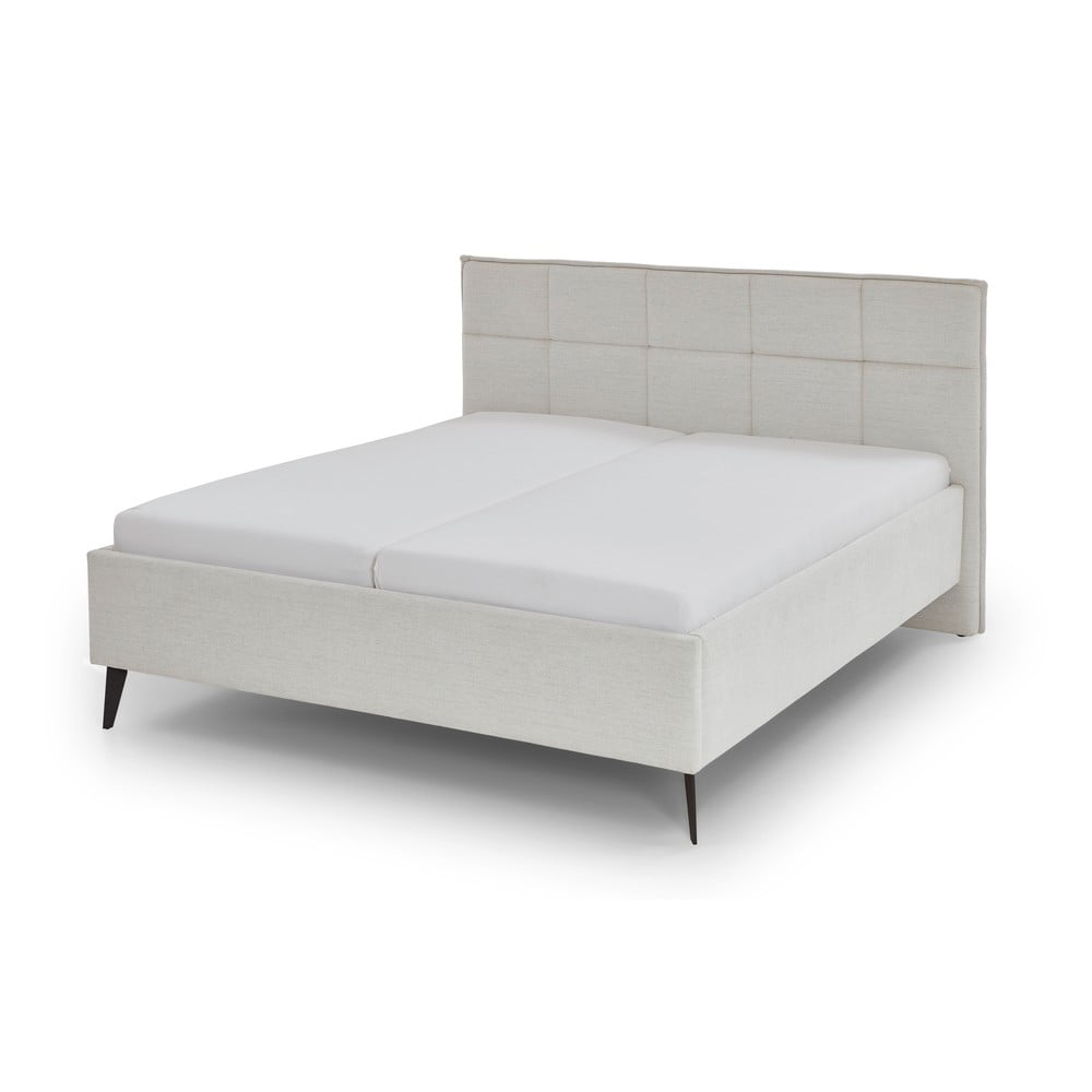 Bézs franciaágy 200x200 cm Paulo – Meise Möbel