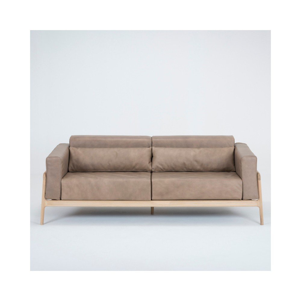 Fawn világosbarna kanapé bivalybőrből