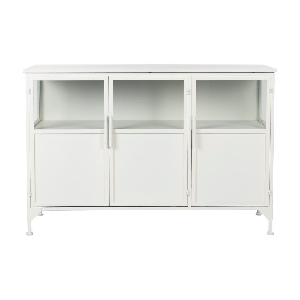 Fehér fém tálalószekrény 35x80 cm Miya – White Label