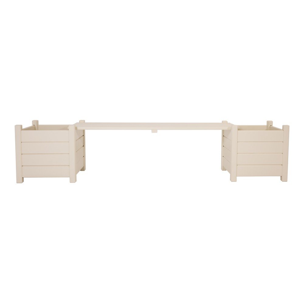Fehér tömörfa kerti pad – Esschert Design