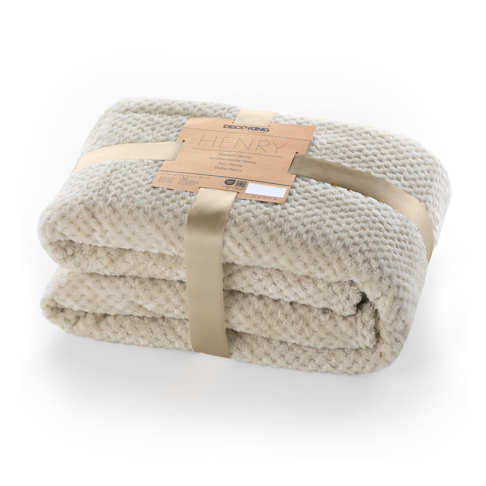 Henry világosbarna mikroszálas takaró