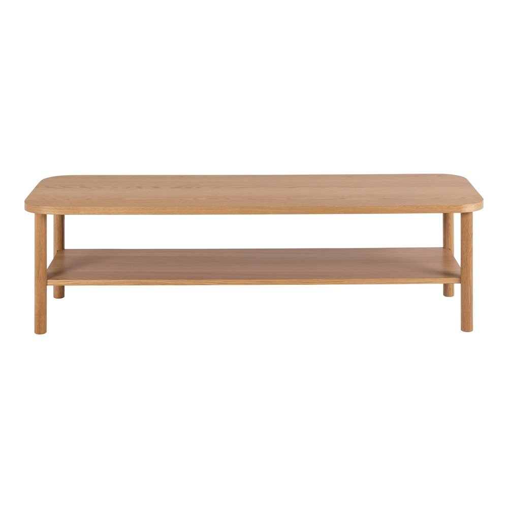 Natúr színű dohányzóasztal tölgyfa dekorral 50x150 cm Banbury – Actona