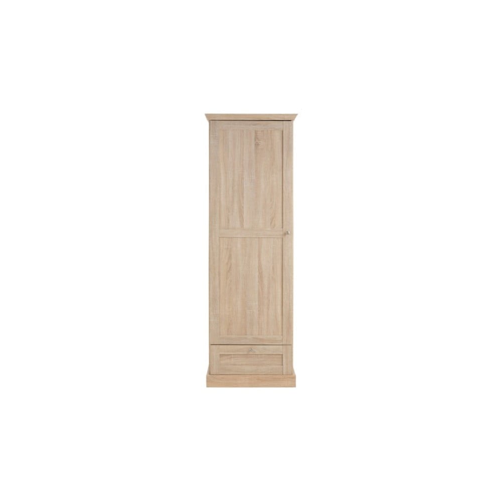 Natúr színű ruhásszekrény tölgyfa dekorral 60x180 cm Binz – Støraa