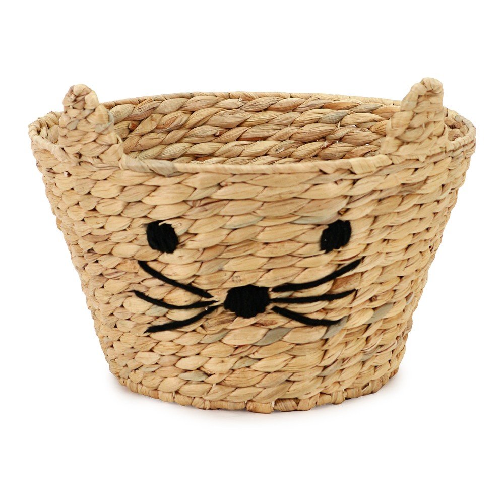 Natúr színű vízijácint játéktároló kosár ø 35x26 cm Cat – Compactor